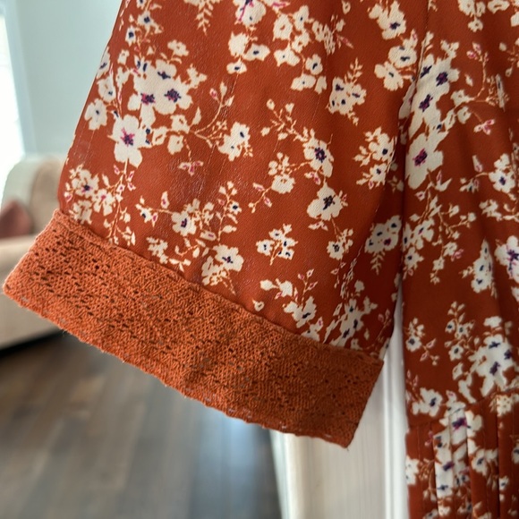 Roolee Fall Rust Dress Womens Size Small - Picture 3 of 4